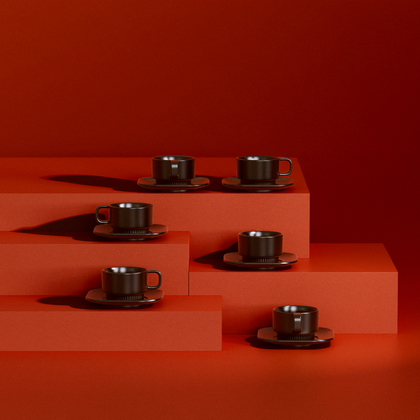 Small Cappuccino Cup with Saucer - 170ml (5.7oz) Set of 6