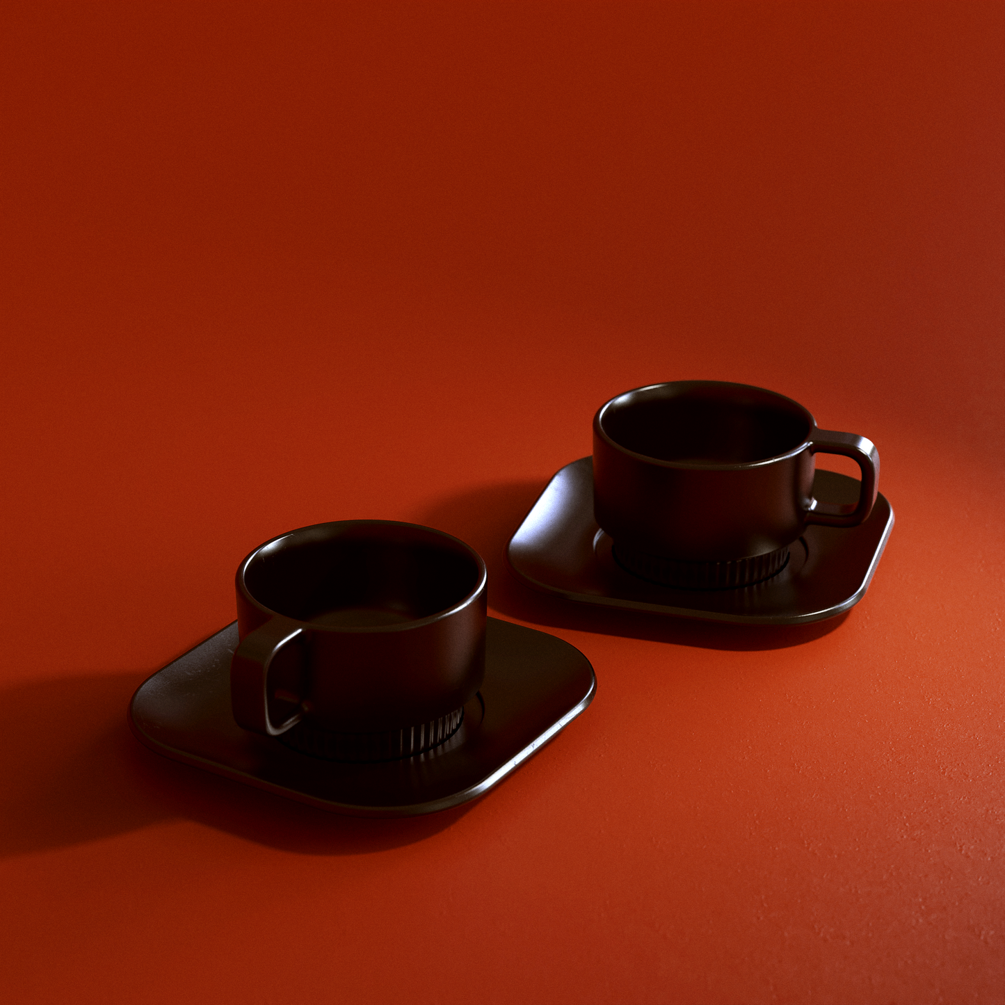 Small Cappuccino Cup with Saucer - 170ml (5.7oz) Set of 2
