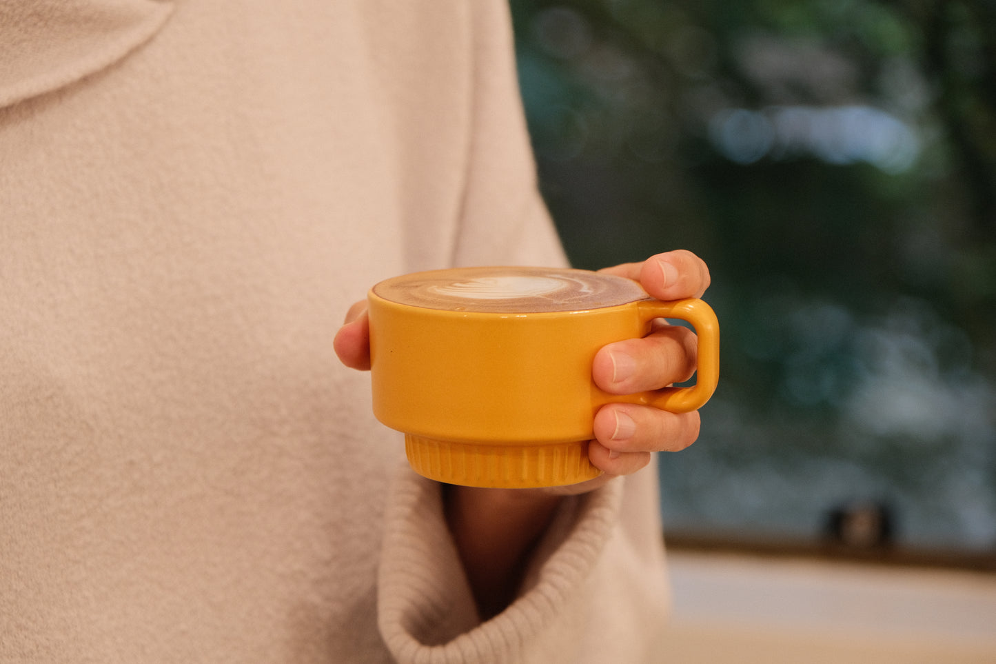 Linea Cappuccino Cup & Saucer · 170ml · Turmeric · [Set of 2]