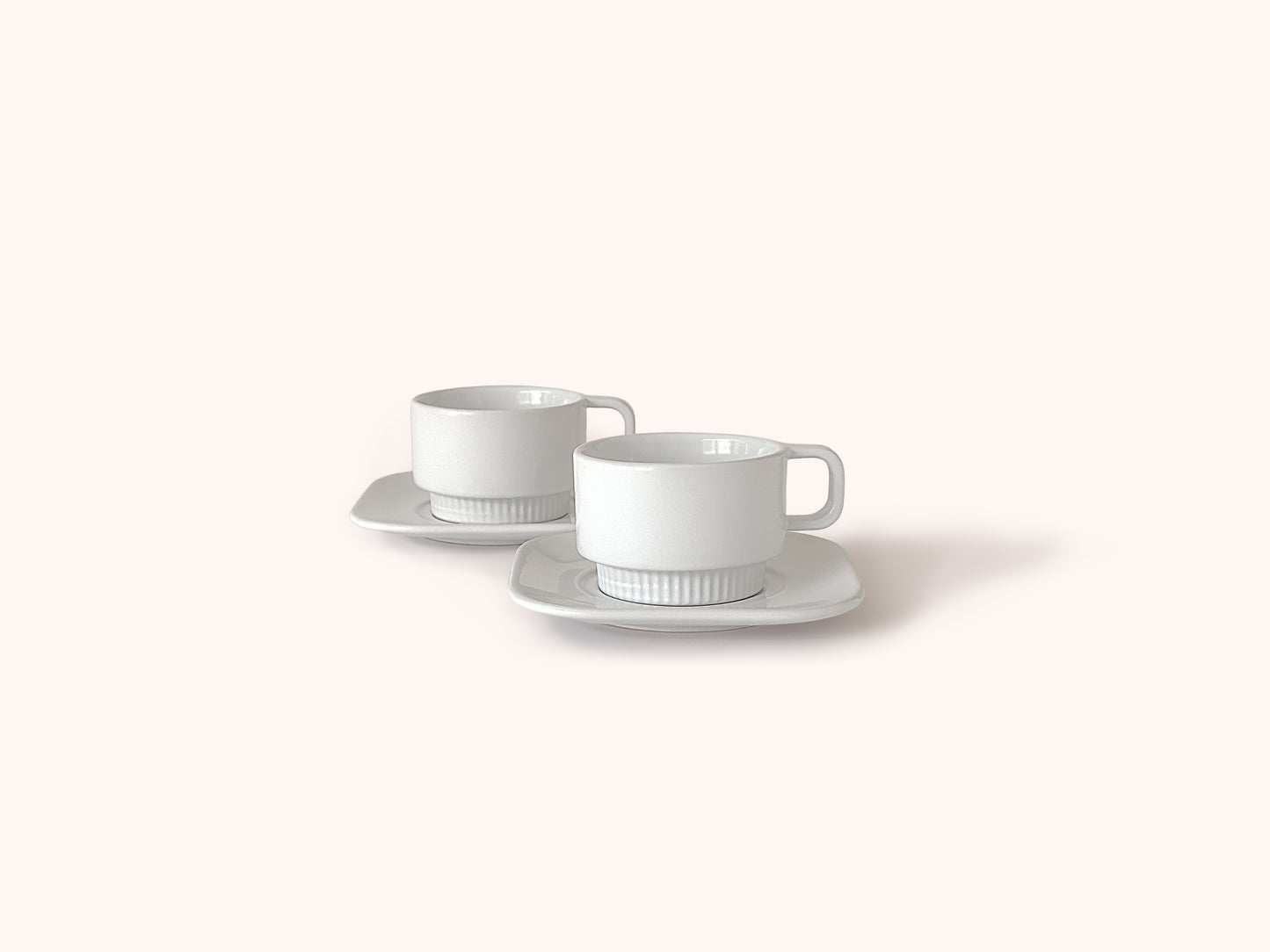 Linea Cappuccino Cup & Saucer · 170ml · Black · [Set of 2]